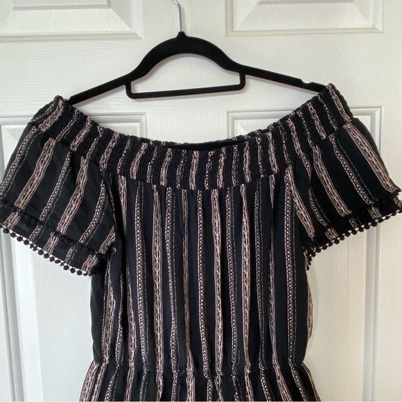 Black Off Shoulder Romper Womens Small - Picture 9 of 16
